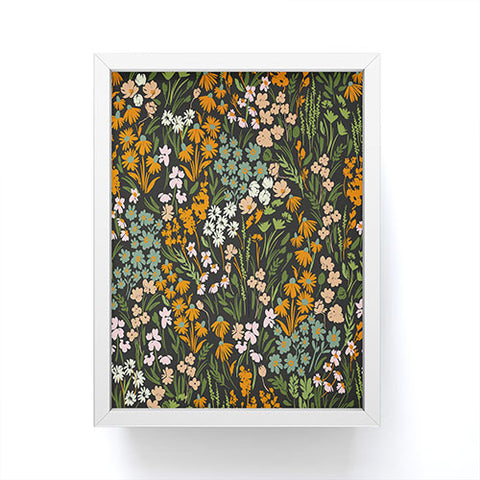 Marta Barragan Camarasa Night in the flowered meadow Framed Mini Art Print
