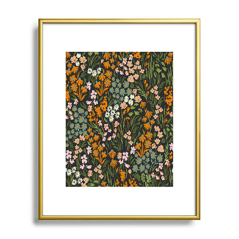 Marta Barragan Camarasa Night in the flowered meadow Metal Framed Art Print