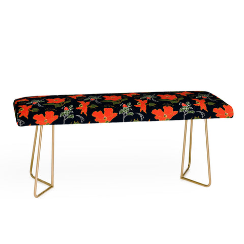 Marta Barragan Camarasa Night red bloom Bench