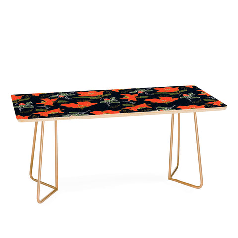 Marta Barragan Camarasa Night red bloom Coffee Table