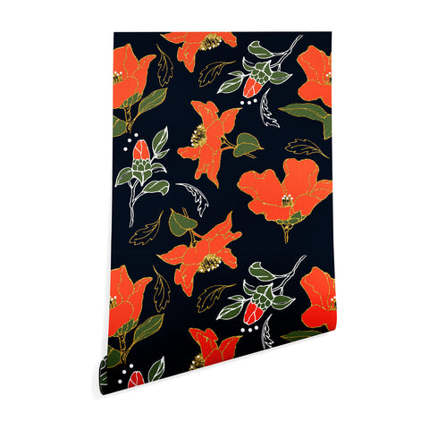 Marta Barragan Camarasa Night red bloom Wallpaper