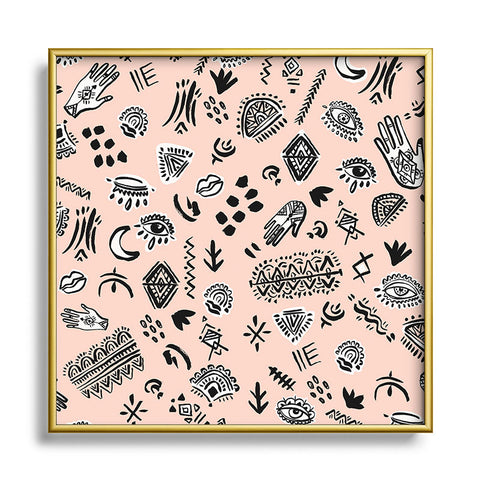 Marta Barragan Camarasa Nomad tribe Square Metal Framed Art Print