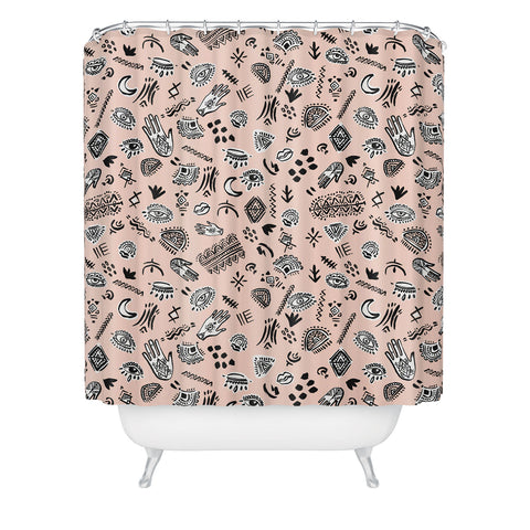 Marta Barragan Camarasa Nomad tribe Shower Curtain