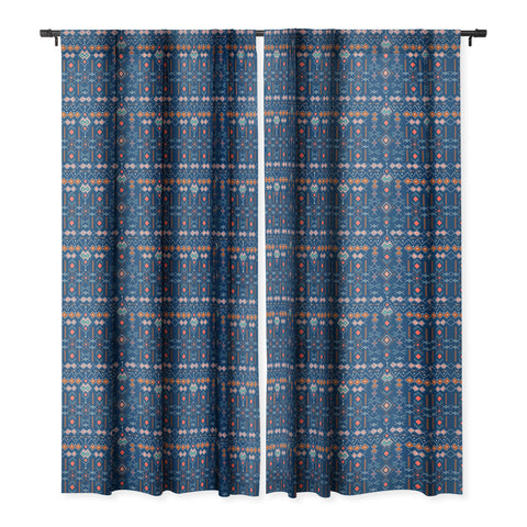 Marta Barragan Camarasa Nomadic tribal elements Blackout Window Curtain