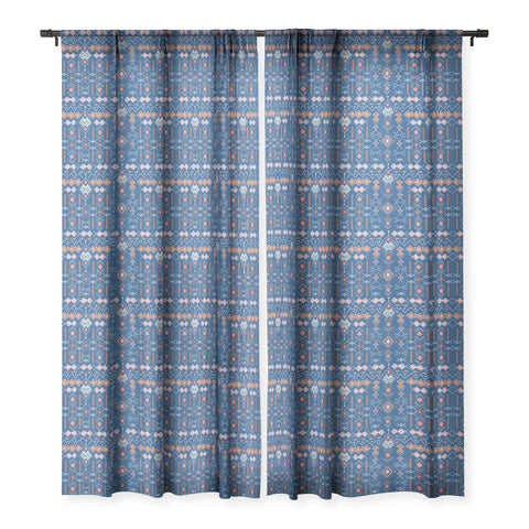 Marta Barragan Camarasa Nomadic tribal elements Sheer Window Curtain