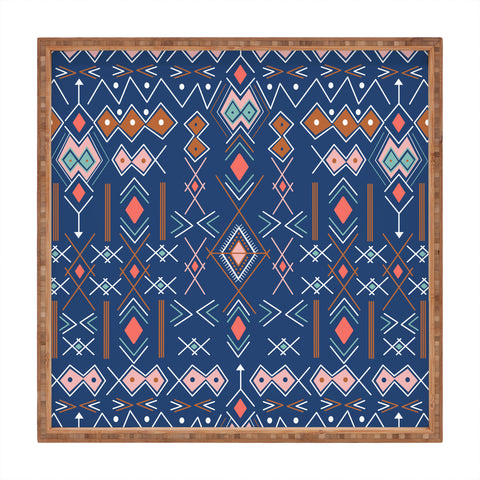 Marta Barragan Camarasa Nomadic tribal elements Square Tray