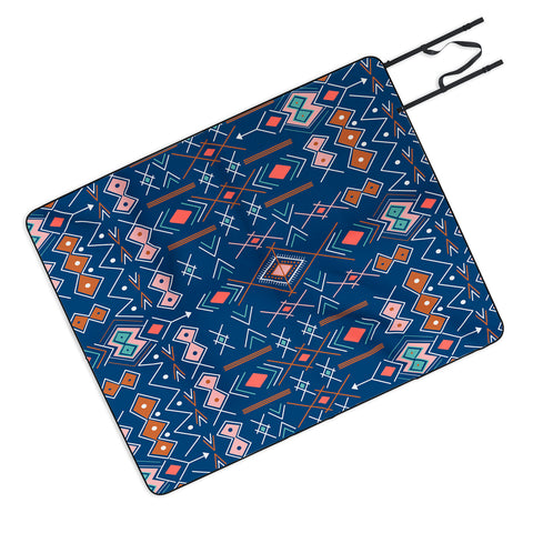 Marta Barragan Camarasa Nomadic tribal elements Picnic Blanket