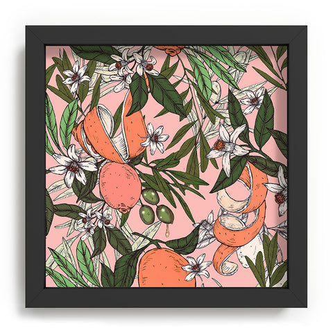 Marta Barragan Camarasa Olives in the orange flowers Recessed Framing Square