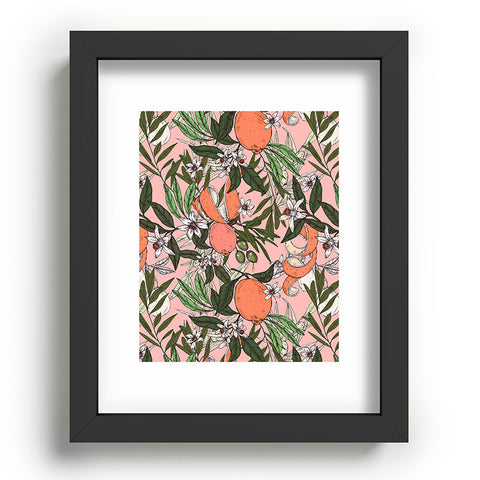 Marta Barragan Camarasa Olives in the orange flowers Recessed Framing Rectangle