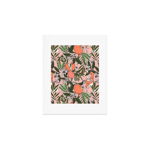 Marta Barragan Camarasa Olives in the orange flowers Art Print