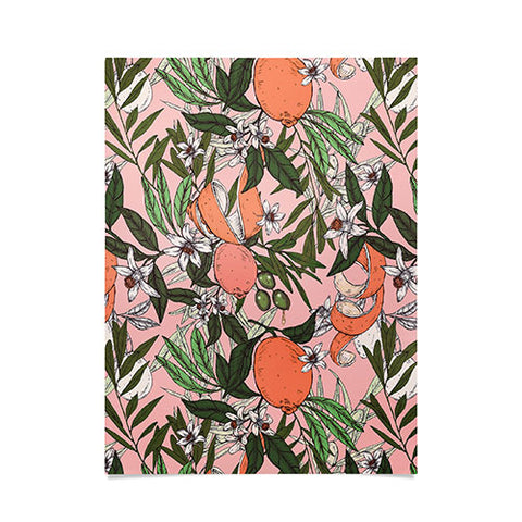 Marta Barragan Camarasa Olives in the orange flowers Poster