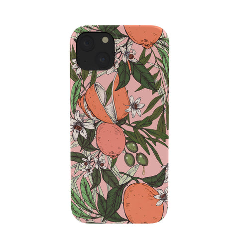 Marta Barragan Camarasa Olives in the orange flowers Phone Case