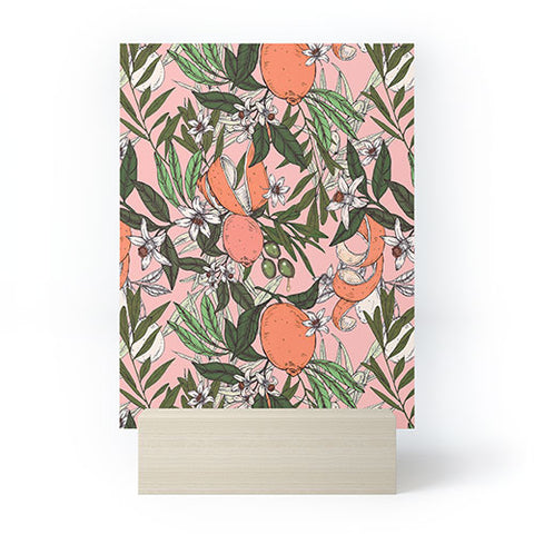 Marta Barragan Camarasa Olives in the orange flowers Mini Art Print