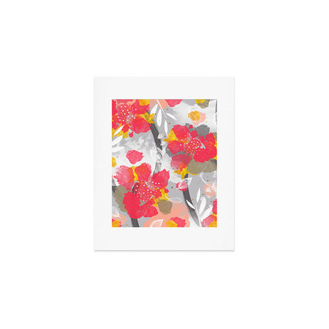 Marta Barragan Camarasa PAINT ABSTRACT FLOWERS Art Print