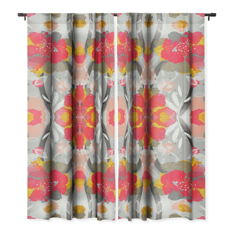 Marta Barragan Camarasa PAINT ABSTRACT FLOWERS Blackout Non Repeat