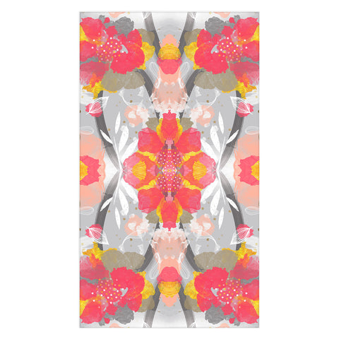 Marta Barragan Camarasa PAINT ABSTRACT FLOWERS Tablecloth