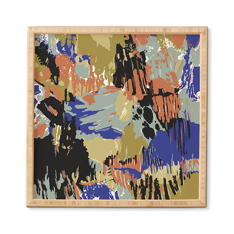 Marta Barragan Camarasa Paintbrush abstract colors 23 Framed Wall Art