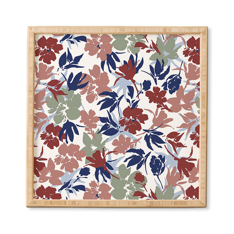 Marta Barragan Camarasa Paintbrush garden blooms Framed Wall Art