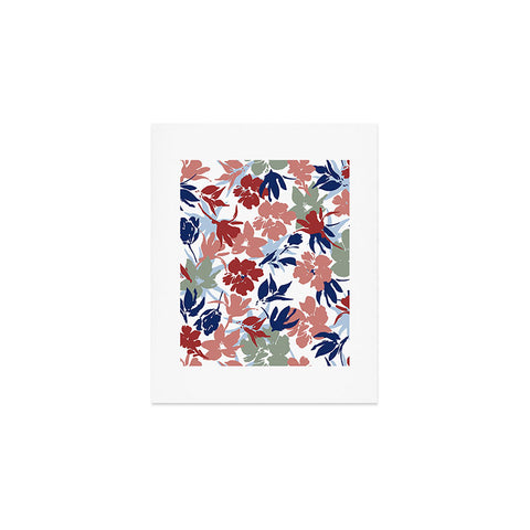 Marta Barragan Camarasa Paintbrush garden blooms Art Print
