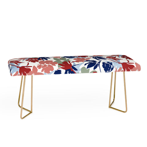 Marta Barragan Camarasa Paintbrush garden blooms Bench