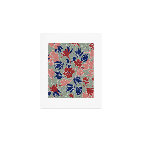 Marta Barragan Camarasa Paintbrush garden blooms C Art Print
