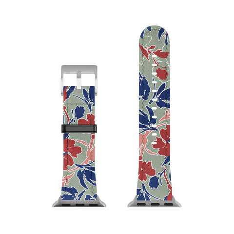 Marta Barragan Camarasa Paintbrush garden blooms C Apple Watch Band