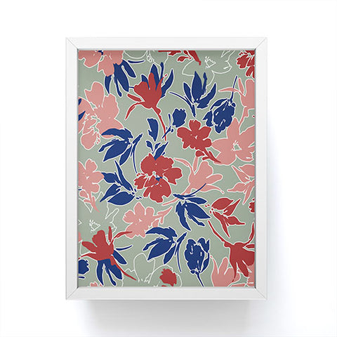Marta Barragan Camarasa Paintbrush garden blooms C Framed Mini Art Print