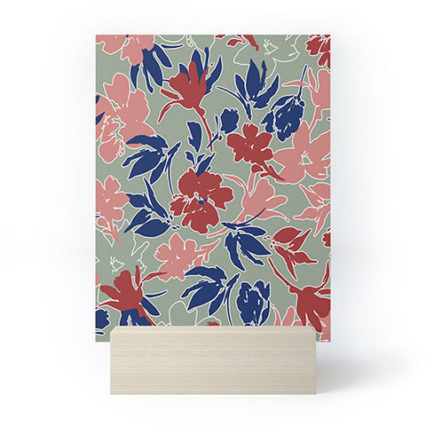 Marta Barragan Camarasa Paintbrush garden blooms C Mini Art Print