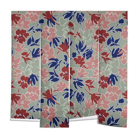 Marta Barragan Camarasa Paintbrush garden blooms C Wall Mural