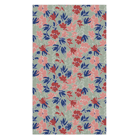 Marta Barragan Camarasa Paintbrush garden blooms C Tablecloth