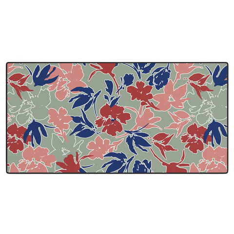 Marta Barragan Camarasa Paintbrush garden blooms C Desk Mat