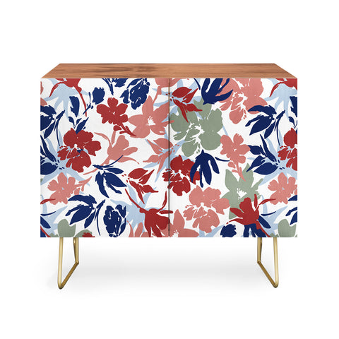 Marta Barragan Camarasa Paintbrush garden blooms Credenza