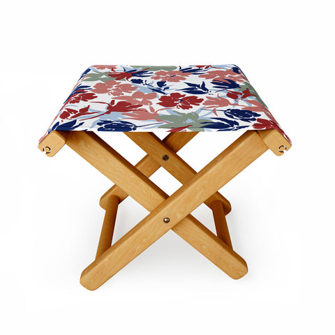 Marta Barragan Camarasa Paintbrush garden blooms Folding Stool