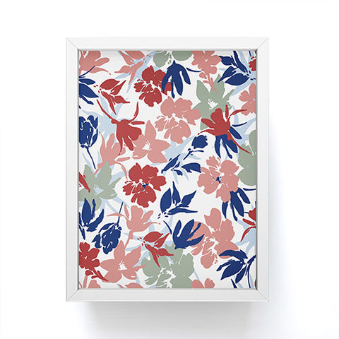 Marta Barragan Camarasa Paintbrush garden blooms Framed Mini Art Print