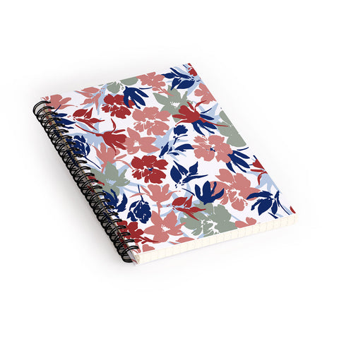 Marta Barragan Camarasa Paintbrush garden blooms Spiral Notebook