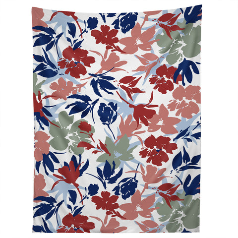 Marta Barragan Camarasa Paintbrush garden blooms Tapestry