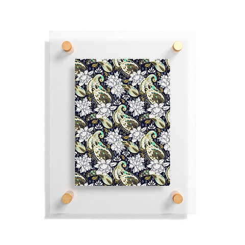 Marta Barragan Camarasa Paisley Bloom Pattern Floating Acrylic Print