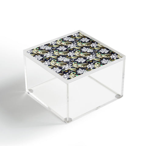 Marta Barragan Camarasa Paisley Bloom Pattern Acrylic Box