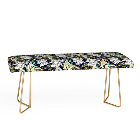 Marta Barragan Camarasa Paisley Bloom Pattern Bench