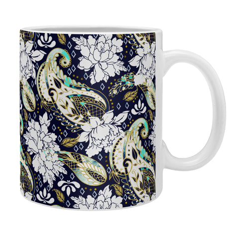 Marta Barragan Camarasa Paisley Bloom Pattern Coffee Mug