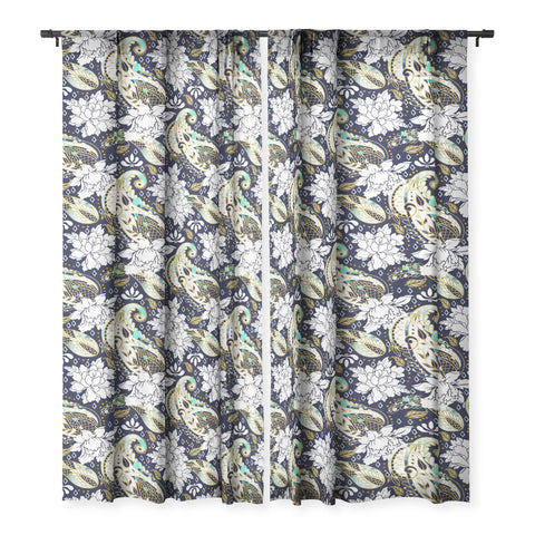 Marta Barragan Camarasa Paisley Bloom Pattern Sheer Non Repeat
