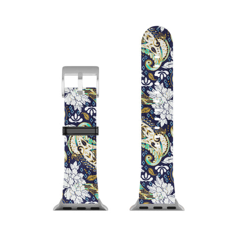 Marta Barragan Camarasa Paisley Bloom Pattern Apple Watch Band