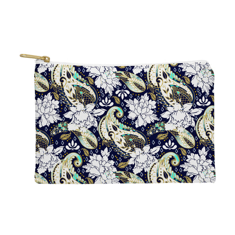 Marta Barragan Camarasa Paisley Bloom Pattern Pouch