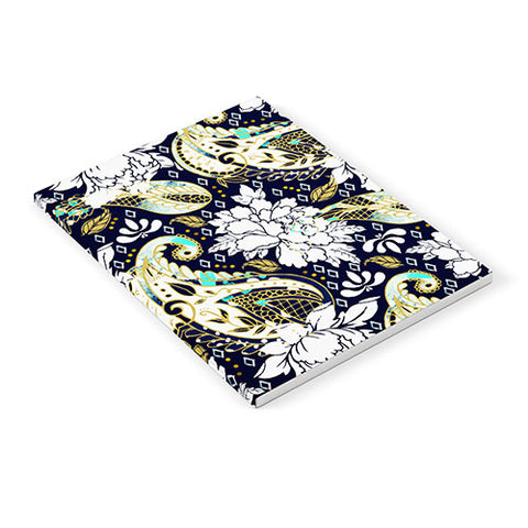 Marta Barragan Camarasa Paisley Bloom Pattern Notebook