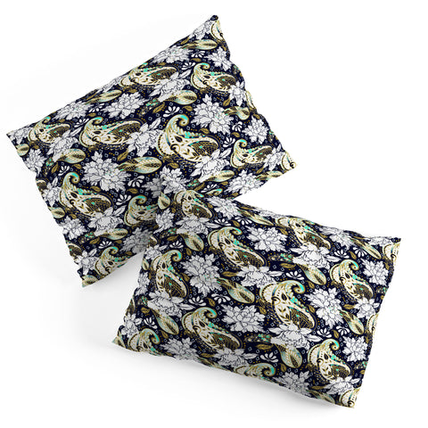 Marta Barragan Camarasa Paisley Bloom Pattern Pillow Shams