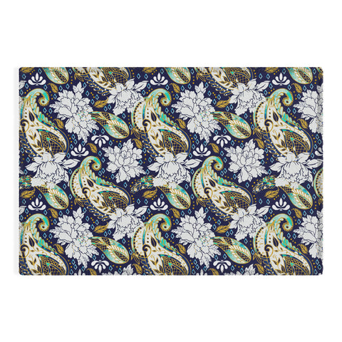 Marta Barragan Camarasa Paisley Bloom Pattern Outdoor Rug