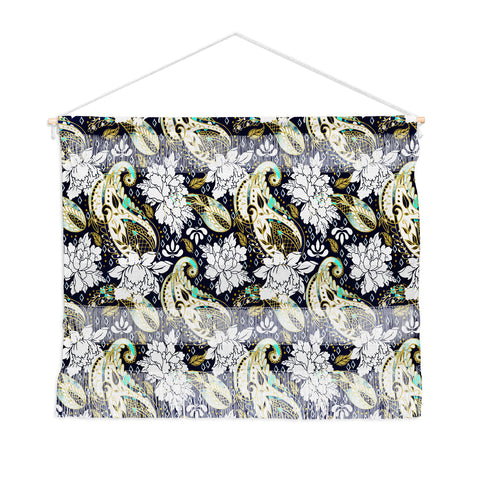 Marta Barragan Camarasa Paisley Bloom Pattern Wall Hanging Landscape