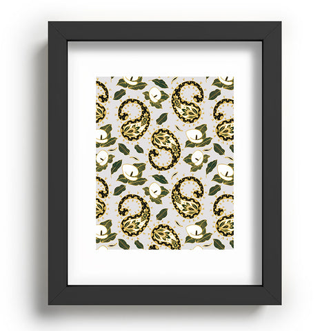 Marta Barragan Camarasa Paisley botanical obsessions Recessed Framing Rectangle