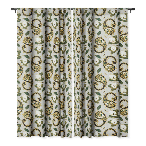 Marta Barragan Camarasa Paisley botanical obsessions Blackout Window Curtain
