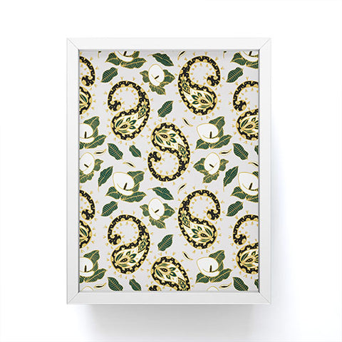Marta Barragan Camarasa Paisley botanical obsessions Framed Mini Art Print